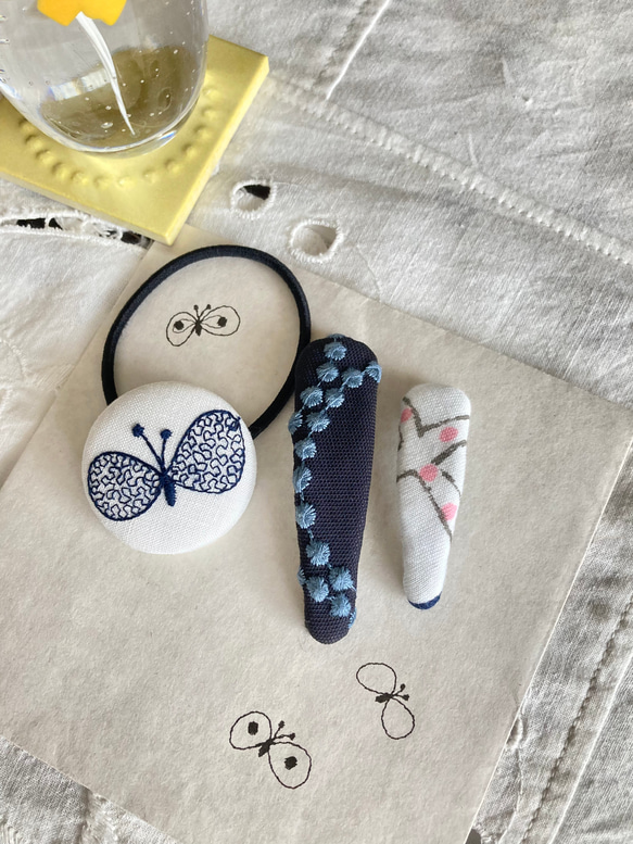 ミナペルホネン パッチンピン ヘアピン ハンドメイド お得なセット