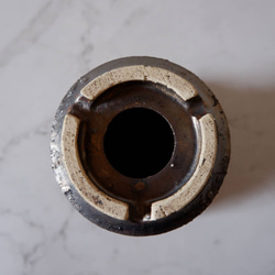 3.5号燻し金彩鉢009　塊根植物　多肉植物　盆栽　植木鉢　作家鉢　鉢皿　沖縄 7枚目の画像