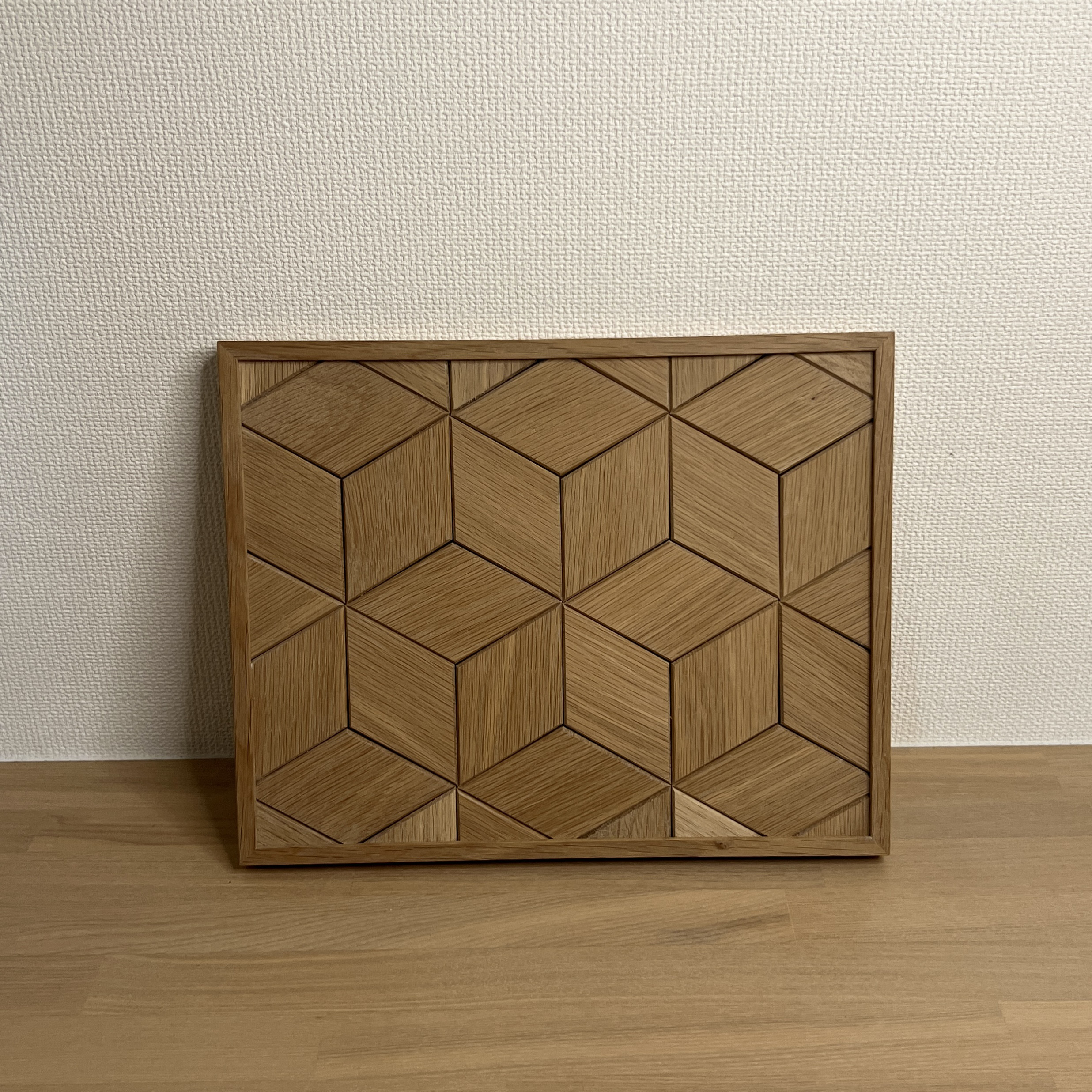 商品編集 商品名 必須 【受注生産・特注オーダー可能】寄木トレー｜中サイズ｜3サイズ展開｜北海道産ナラ材使用