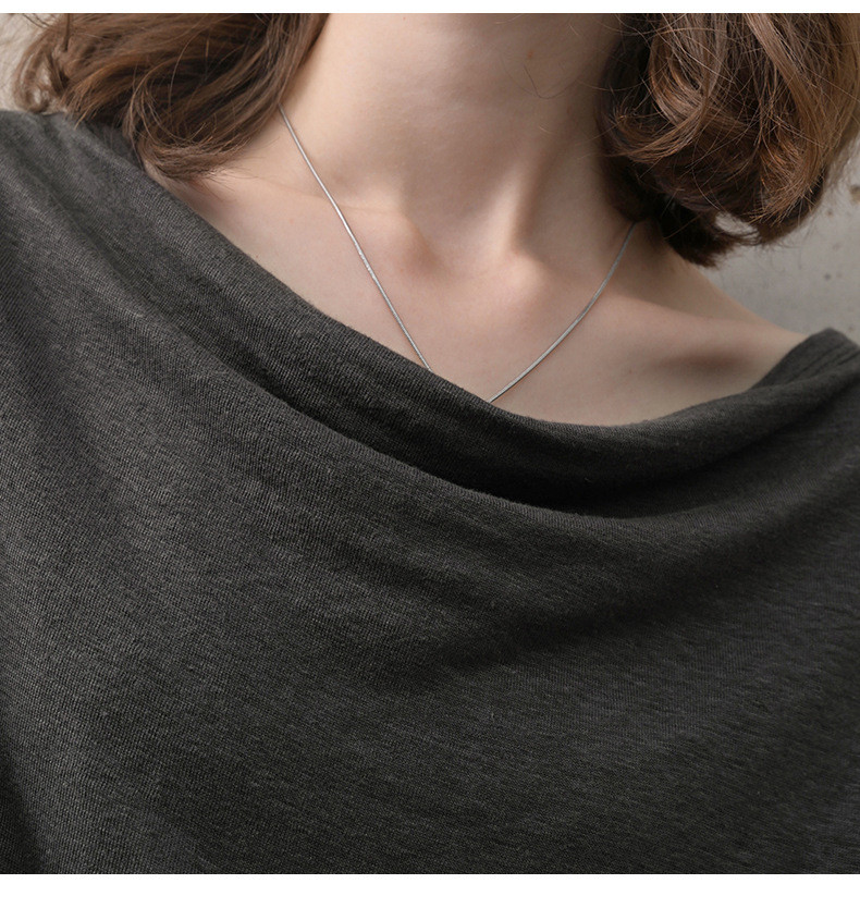 漢麻100% オフショルダートップス フレンチリラックスシルエット 夏用プレミアムニット#黒色