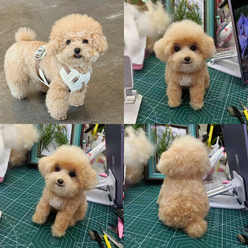 手作り羊毛フェルト】トイプードル 柴犬 チワワ ミニチュアダックス