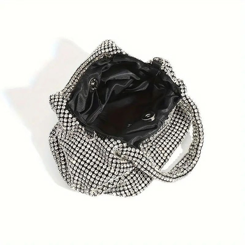 パーティーバッグ 結婚式 ミニバケットバッグ ラインストーン キラキラ