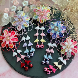 浴衣 髪飾り 子ども つまみ細工 甚平 七五三 ベビー袴 11枚目の画像