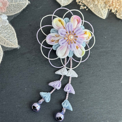 浴衣 髪飾り 子ども つまみ細工 甚平 七五三 ベビー袴 4枚目の画像