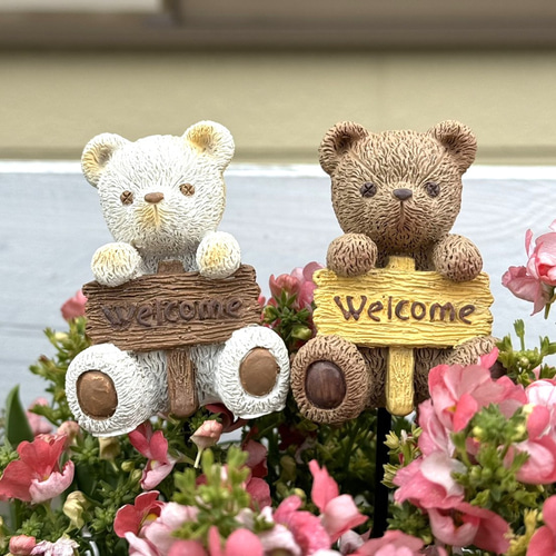 アニマルガーデンオーナメント 難し - 吊り下げ可能な動物樹脂