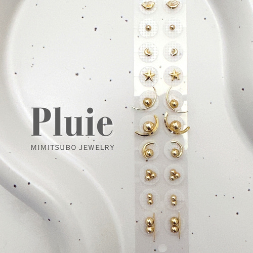 Gold》20粒 耳つぼジュエリー #12 その他アクセサリー Pluie Gold》20粒 耳つぼジュエリー #12 その他アクセサリー Pluie