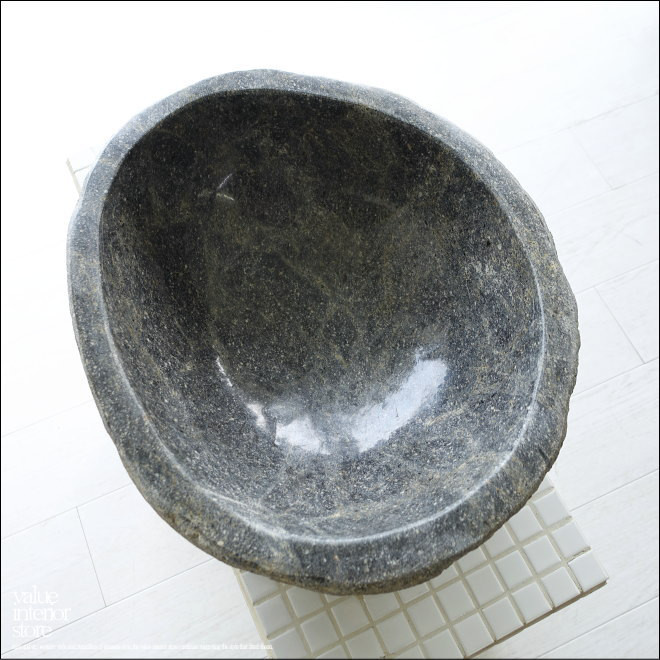 自然石 つくばい/C03 めだか鉢 睡蓮鉢 メダカ鉢 庭 金魚鉢 手水鉢 和風 ハス鉢 水盤 ガーデニング W43cm