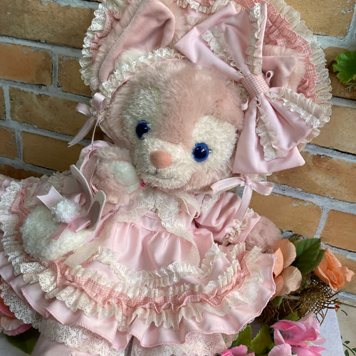 リーナベルS ゴスロリ風 うさぎ ピンクワンピース6点コスチューム 耳