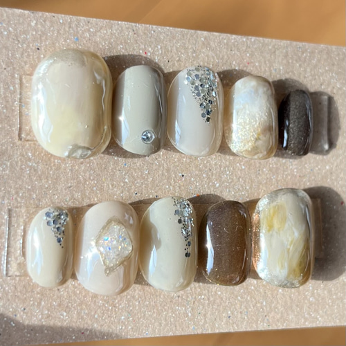 ハンドメイドネイルチップ集合ページ　ラウンド ハンドメイドネイルチップ集合ページ ラウンド