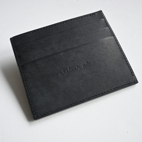 オーダー品]薄くて小さなフラグメントケース 【ブラック】 イタリアン