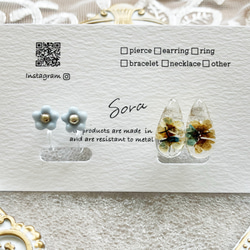 レジン ピンク ドライフラワー ヘアゴム ヘアゴム sora7iro 通販