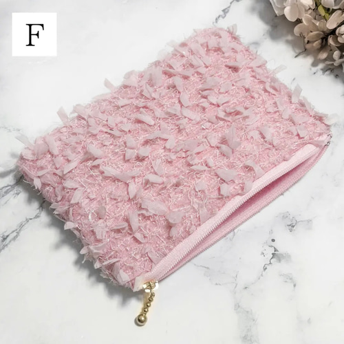 フラットポーチ❤️ピンク ブルー グリーンチェックリントンMiros