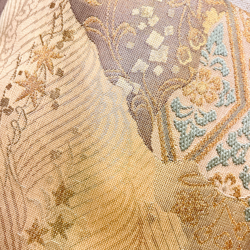 金刺繍煌めくサッシュベルト高級感抜群 刺繍帯 W55〜75cm 高級帯