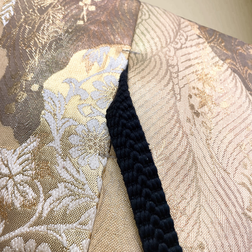 金刺繍煌めくサッシュベルト 刺繍帯 W55〜75cm 着物リメイクJ70324 金刺繍煌めくサッシュベルト 刺繍帯 W55〜75cm 着物リメイク