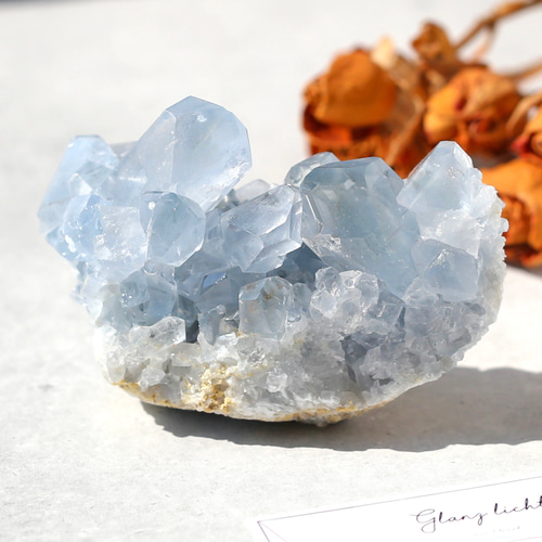 ミニ セレスタイト クラスター天青石 天使の石 鉱物 天然石 安眠 癒し