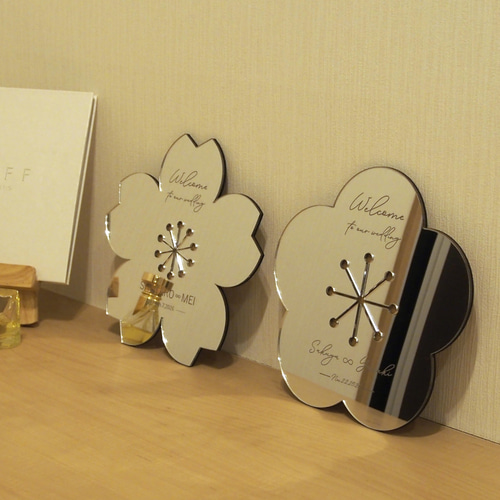 ウェルカムミラー【SAKURA】／ウェルカムボード アクリル ミラー