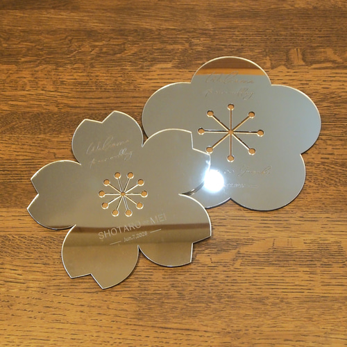 ウェルカムミラー【SAKURA】／ウェルカムボード アクリル ミラー