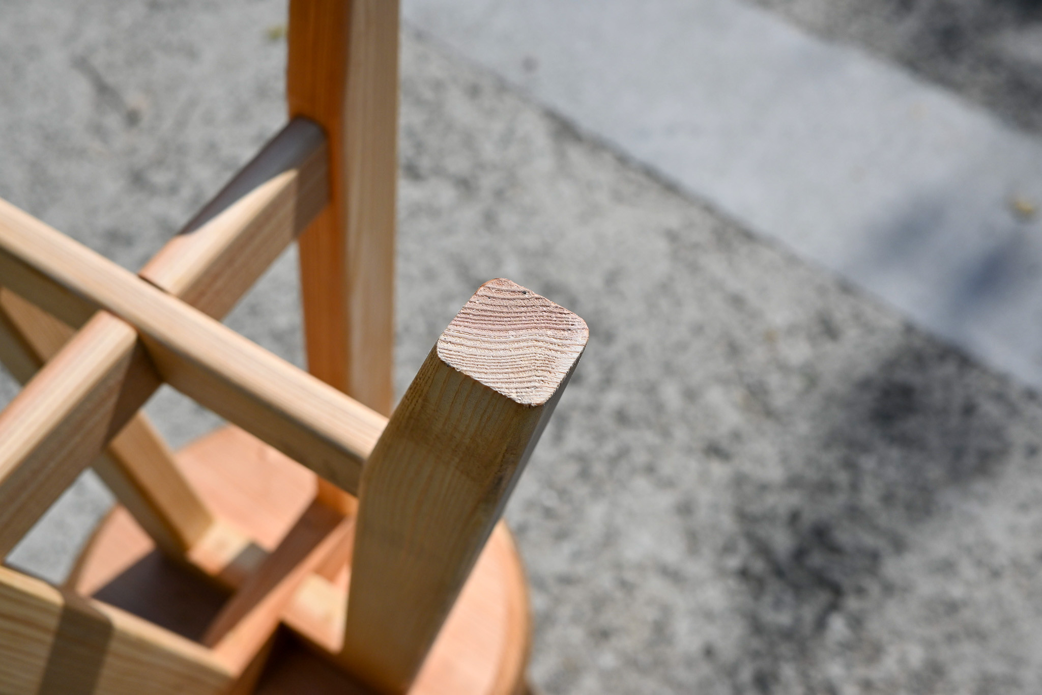 【送料無料】天然杉のスツール　（ハイスツールのページ）