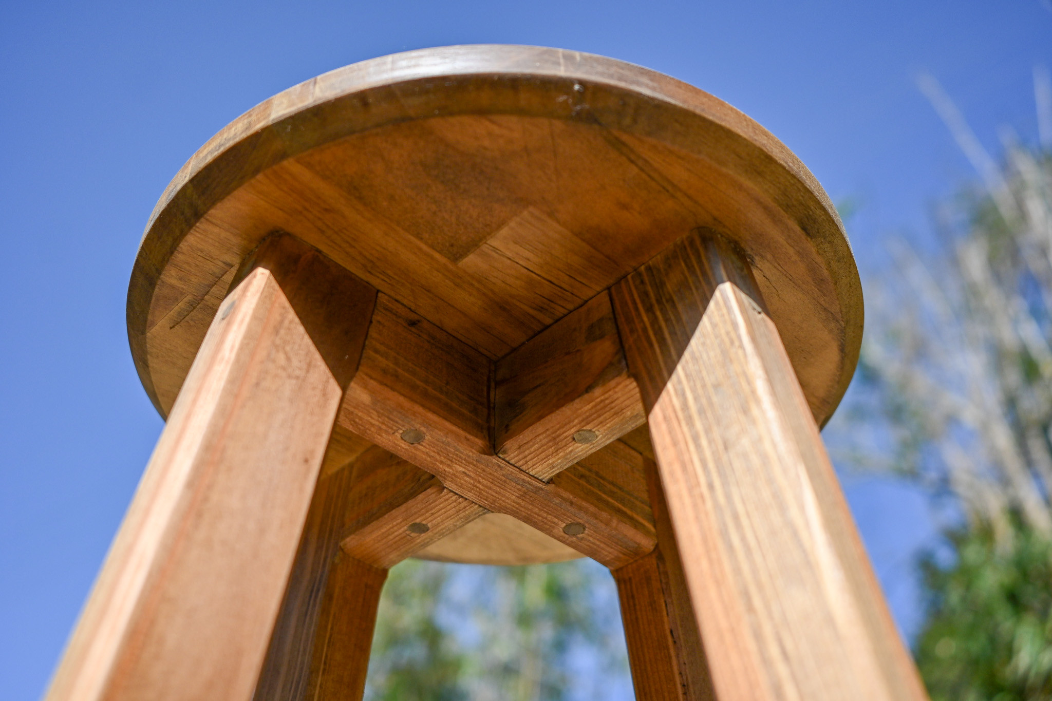 【送料無料】天然杉のスツール　（ハイスツールのページ）