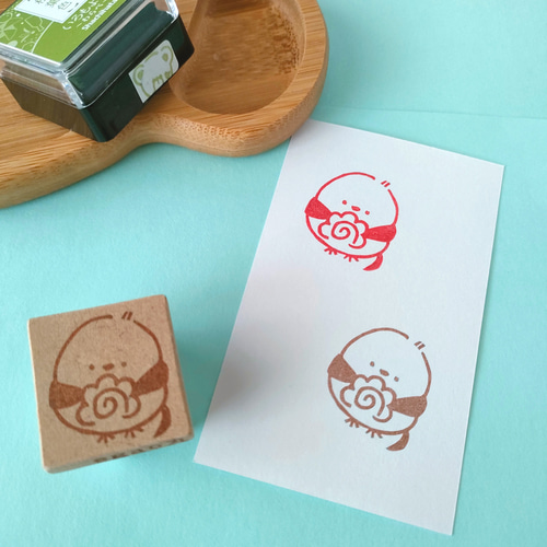 シマエナガのはなまるはんこ』消しゴムはんこ はんこ・スタンプ egao丸