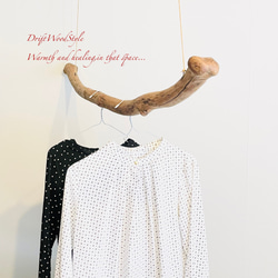 流木インテリア 無骨で太い大型流木のハンガーラック 北欧 衣装掛 ハンギング 吊り下げ ハンガーポール N37 3枚目の画像
