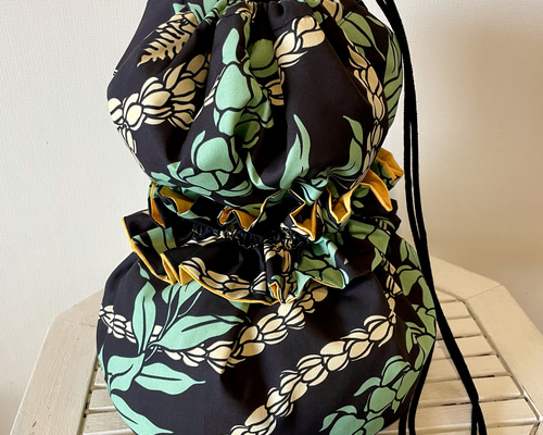 にゃー様　ハワイアンバッグ　イプケース　巾着 にゃー様 ハワイアンバッグ イプケース 巾着