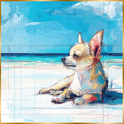 特別価格★【原画】『ウミウシに乗って』（風景画　空の絵　チワワ　黒猫　手描き） チワワ】手描きイラスト 原画 《1404》 - メルカリ