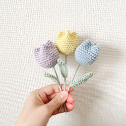 チューリップ 手編み 編み物 かぎ編み かぎ針編み ハンドメイド