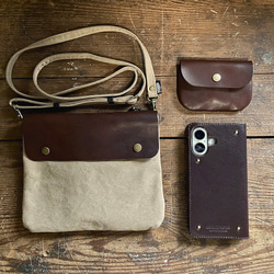 ミニマルチケース 【ソフトオイルレザー】 本革 小物入れ　 6枚目の画像