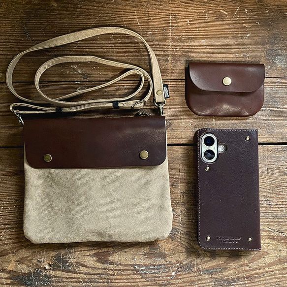 ミニマルチケース 【ソフトオイルレザー】 本革 小物入れ　 6枚目の画像