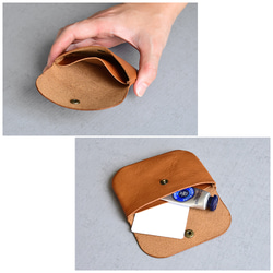 ミニマルチケース 【ソフトオイルレザー】 本革 小物入れ　 7枚目の画像