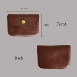 ミニマルチケース 【ソフトオイルレザー】 本革 小物入れ　 8枚目の画像