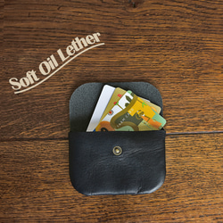 ミニマルチケース 【ソフトオイルレザー】 本革 小物入れ　 12枚目の画像