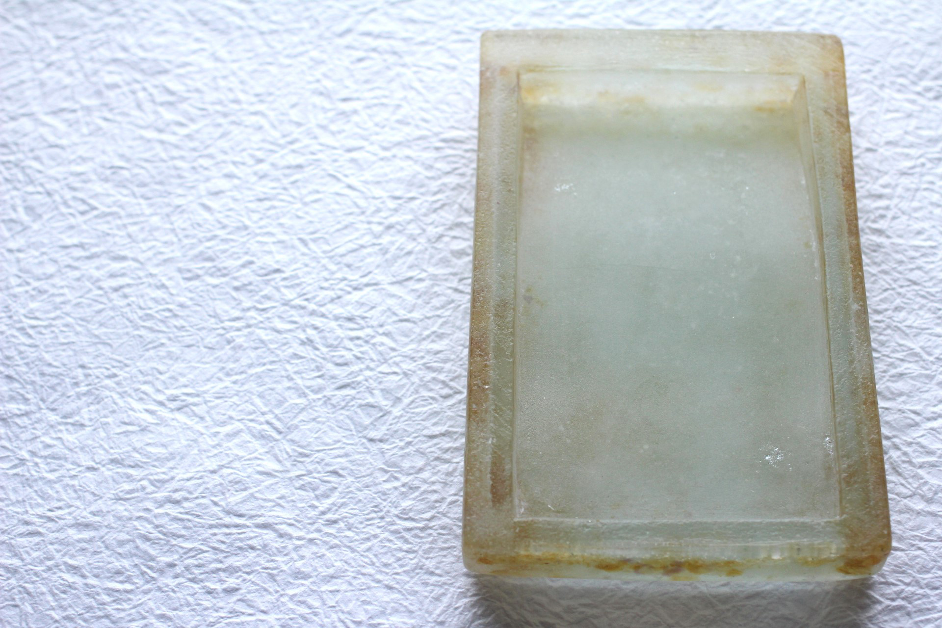 【再販】ガラス製 書道具 硯 其の参