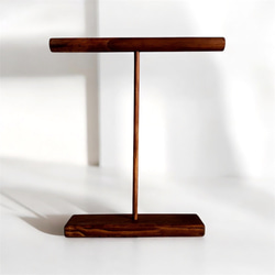 木製　ネックレススタンド　ネックレスホルダー　アクセサリースタンド　ネックレス掛け 5枚目の画像