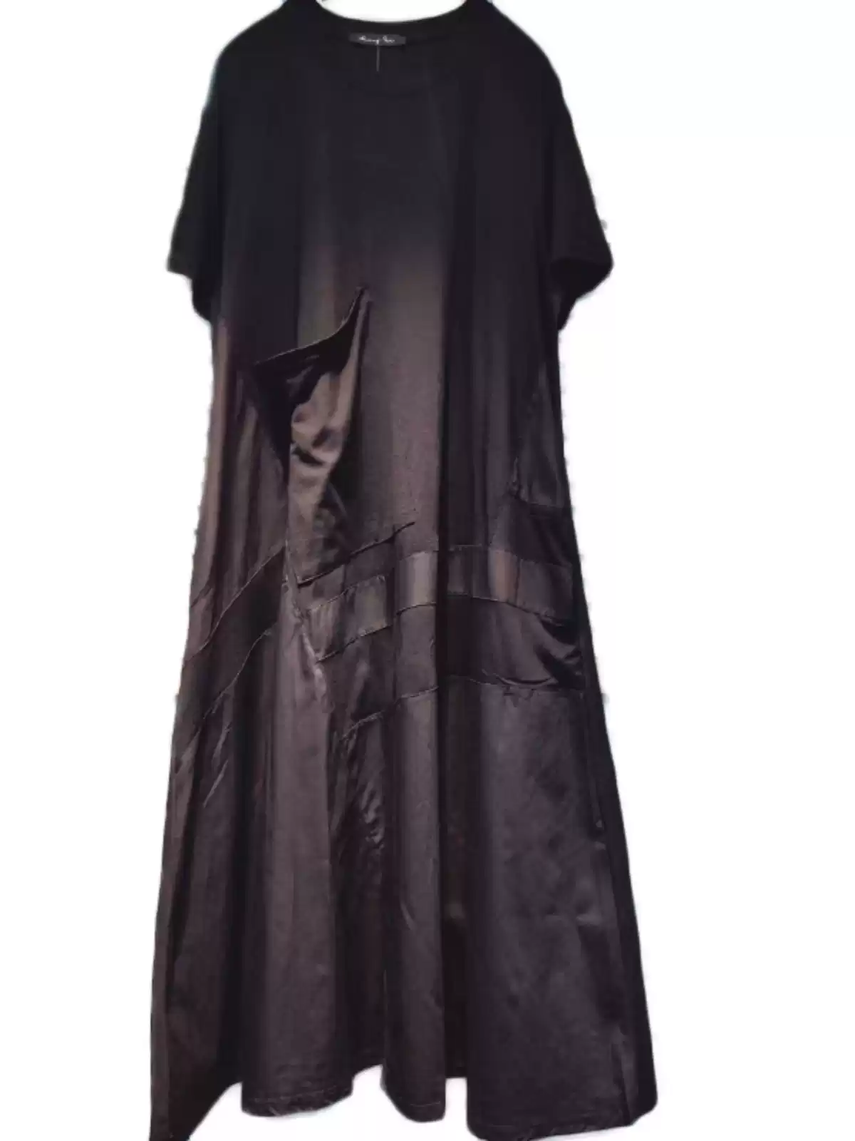 春夏新作レトロモダン綿麻五分袖A字大振りスカート刺繍リネンレトロワンピース