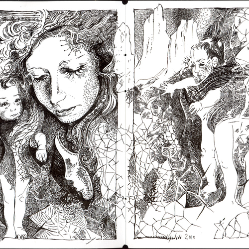 W-LB-GBBG-LB-W | アーティストブック トラベルスケッチ ロード