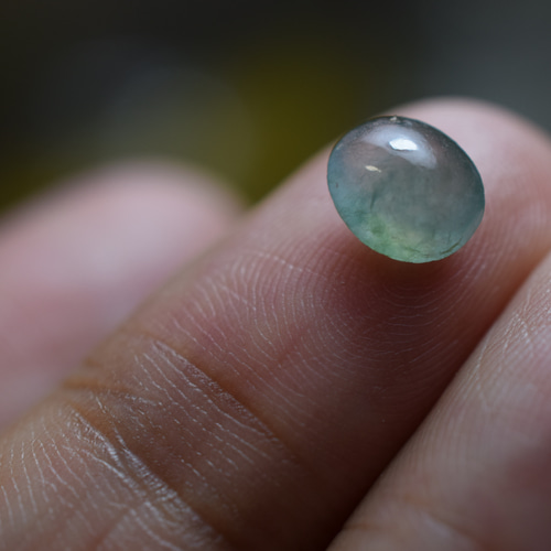 RS7-109 ミニ 貔貅 宝石質 氷種 若緑 ミャンマー産天然 本翡翠 ルース