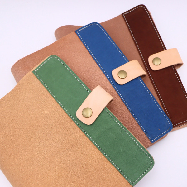 革A５手帳/6穴バインダー/ツートン【一点モノ・現品限り】レザー 手帳 ルーズリーフ シンプル　モノトーン　カラフル