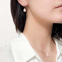 【Creema限定 新春福袋2026〈梅〉】【ピンクシェルのネックレス&ピアス(イヤリング)】サージカルステンレス 15枚目の画像