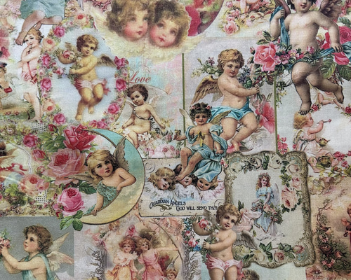 カルトナージュ　小物入れ　（ヴィクトリアン天使）A カルトナージュ小物入れ（ヴィクトリアン天使）A