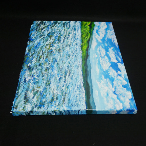油絵 油彩 油彩画 絵 絵画【青の大地】 油絵 油彩 油彩画 絵 絵画【青の大地】 - メルカリ