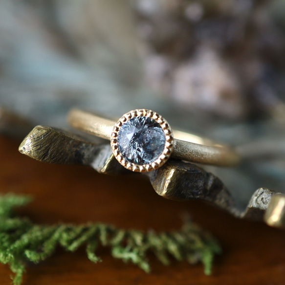 K18YG 魔力石のサファイアリング 指輪・リング Ton Ton〔ジュエリー  