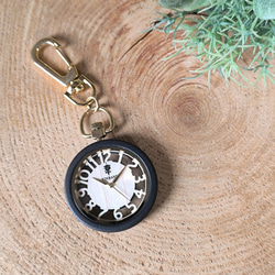 【木製懐中時計】EINBAND Wood Pocket Watch スケルトン 40mm【メイプルウッド文字盤】 6枚目の画像