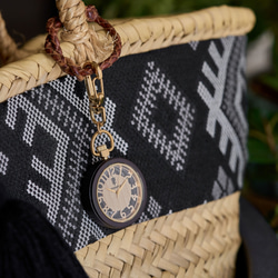 【木製懐中時計】EINBAND Wood Pocket Watch スケルトン 40mm【メイプルウッド文字盤】 3枚目の画像