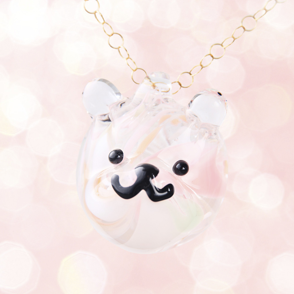 【Crystal】クマモチーフペンダント 「クマクリスタル（パレット）」