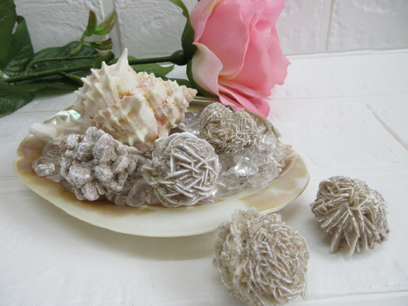 モロッコ デザートローズ モロッコ産 砂漠のバラ(デザートローズ) 重晶石 双子 約32g – 天然石