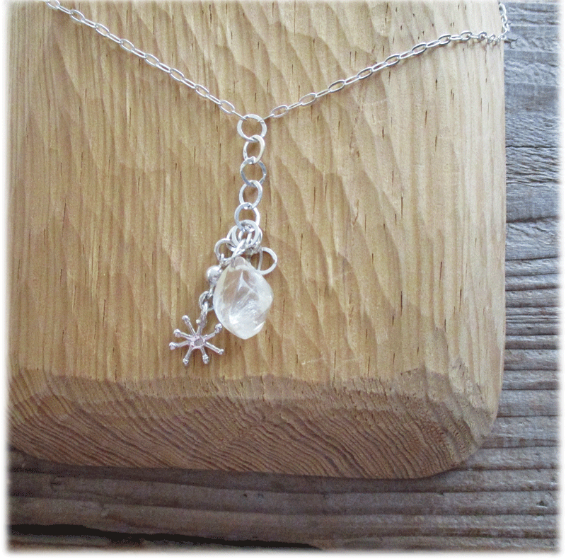 キラキラ＊ネックレス（Silver925×シトリン）