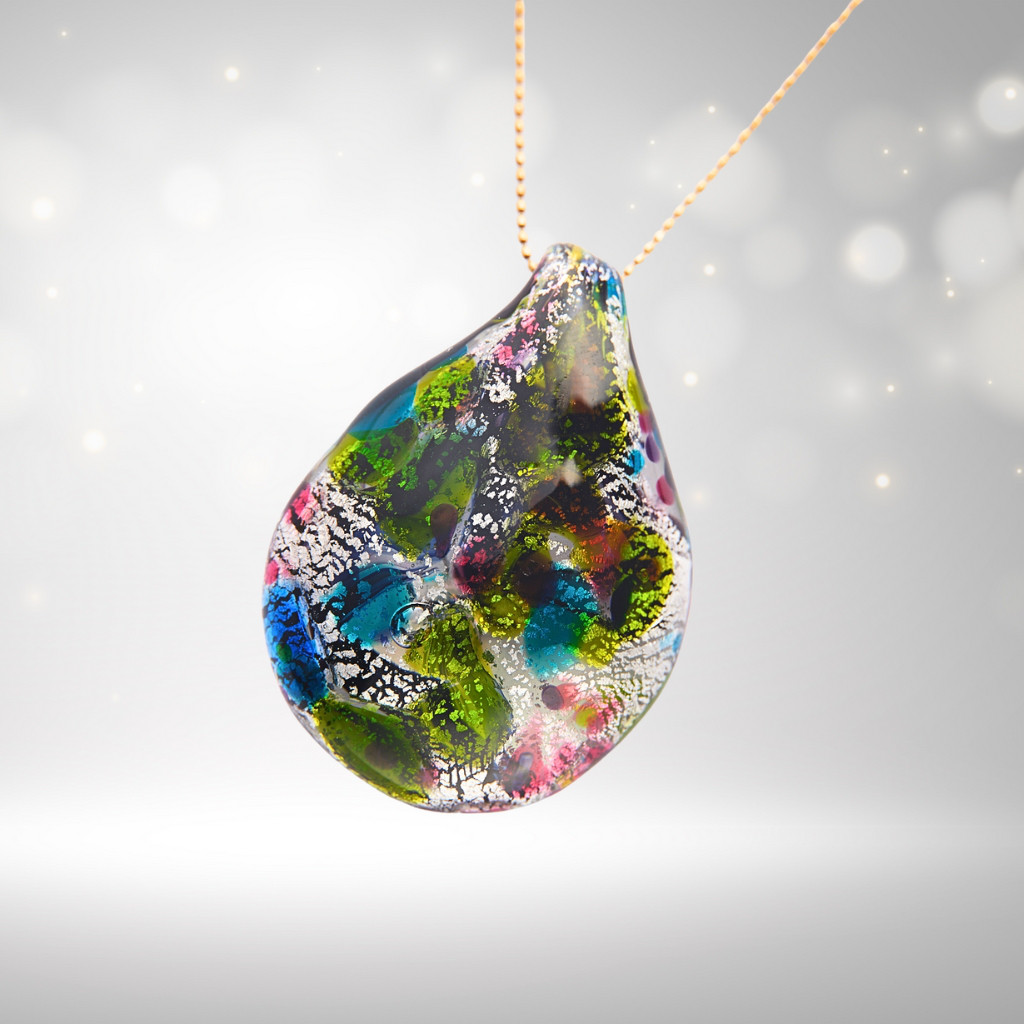 【Crystal】 ドロップペンダント 「 Another - 星（ダークトーン）」