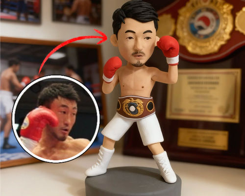 オーダーメイド】お写真からのオリジナルのフィギュア ボクシング好き